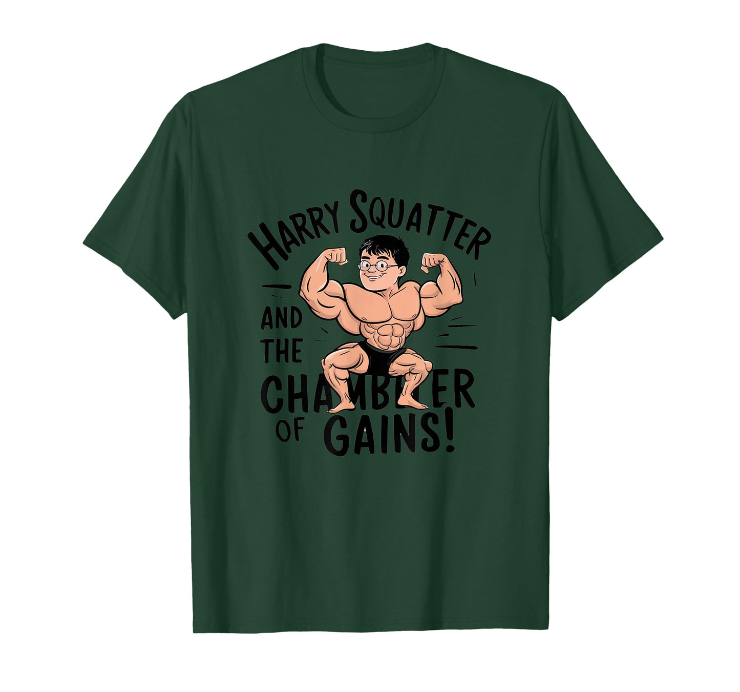 Funny Leg Day Harry Squatter Workout Gym T-Shirt