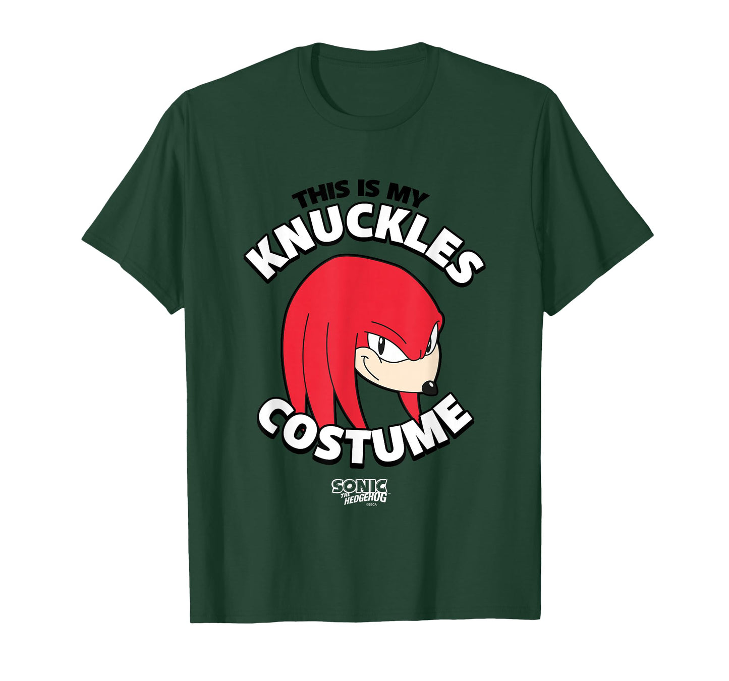 Sonic The Hedgehog Halloween Retro Knuckles Costume T-Shirt