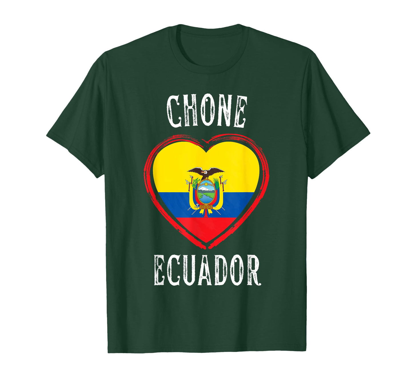 Ecuador Flag Heart Chone City T-Shirt