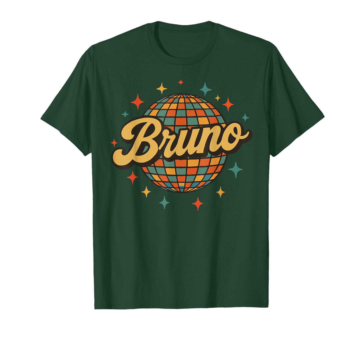 Vintage Bruno Personalized Name I Love Bruno 70's 80's Retro T-Shirt