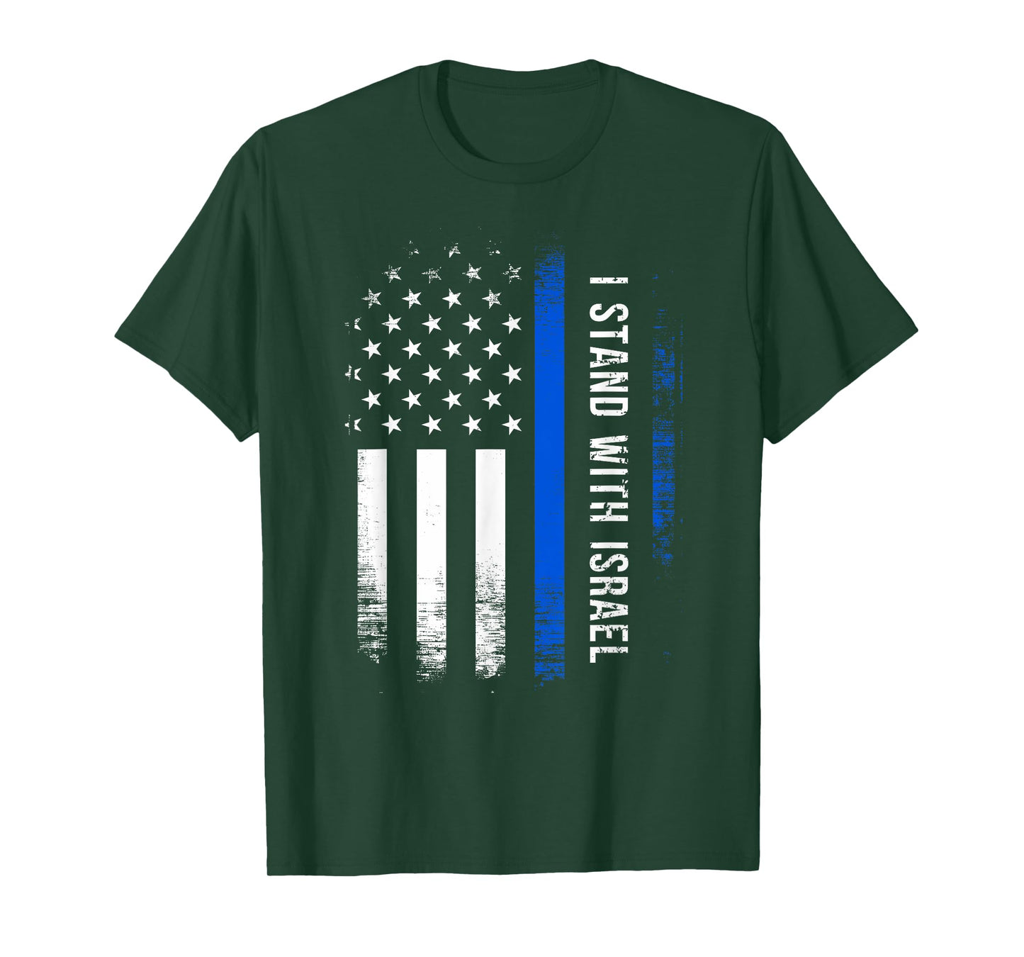 I Stand With Israel American Flag Jewish Freedom Solidarity T-Shirt