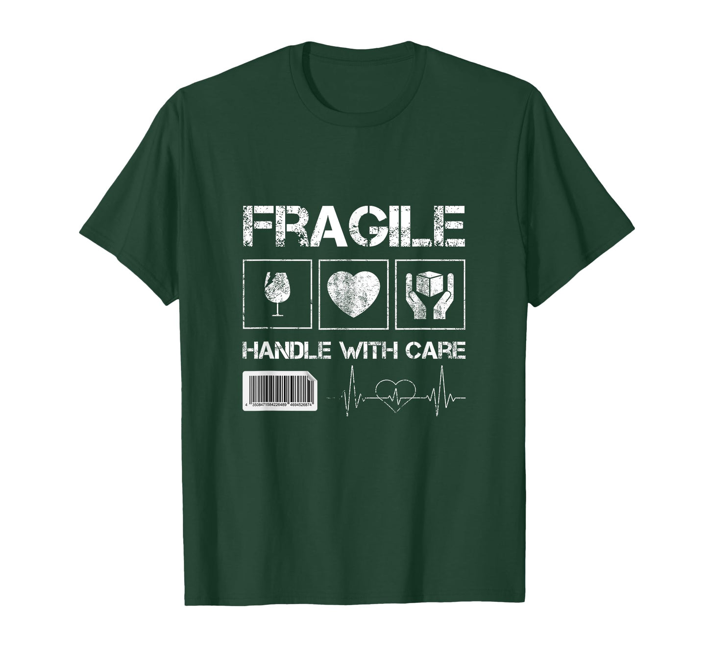 Fragile Handle with Care Graphic Tees & Cool Designs Fun T-Shirt