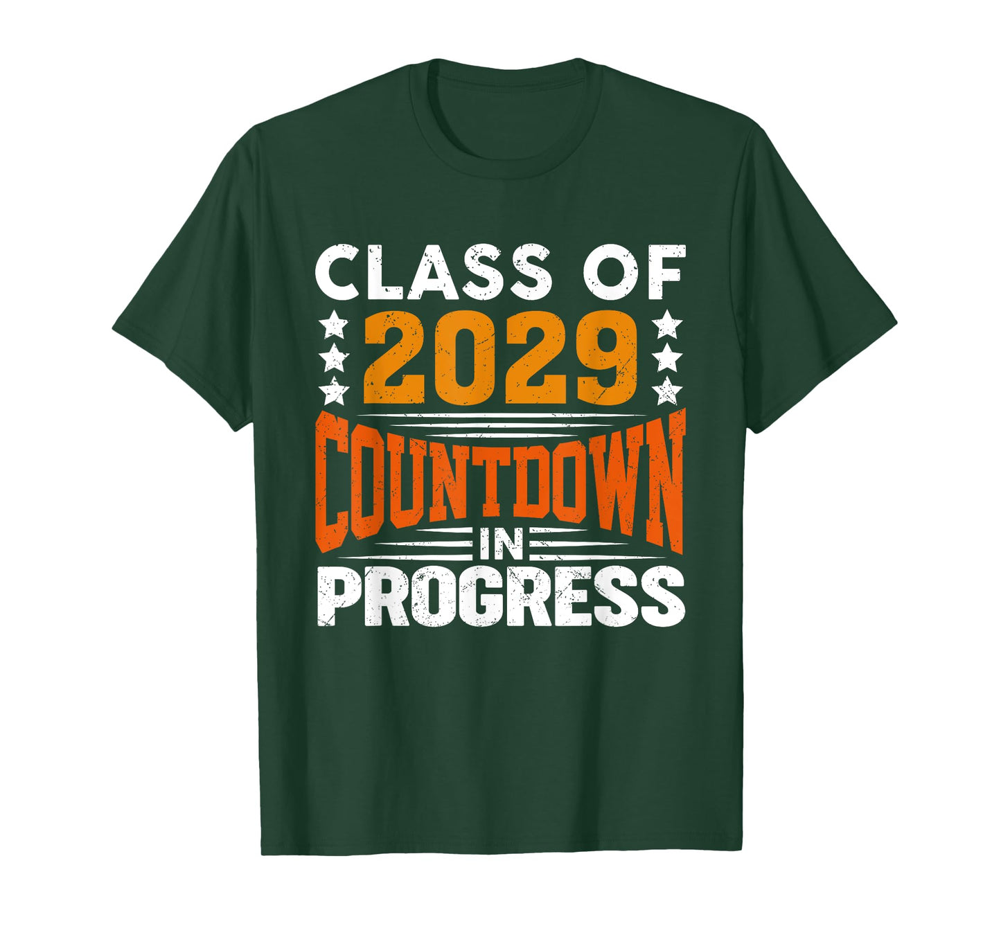 Class of 2029 Countdown in Progress Vintage First Day T-Shirt