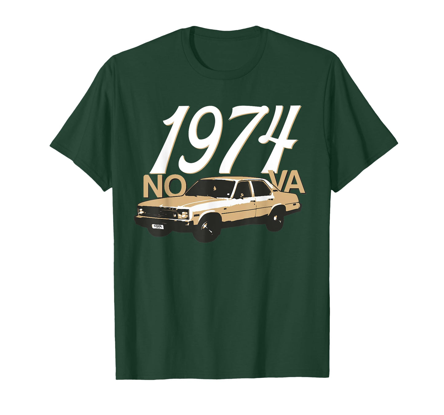 1974 74 Chevys Nova 2 Classic Car Old School Muscle Car T-Shirt