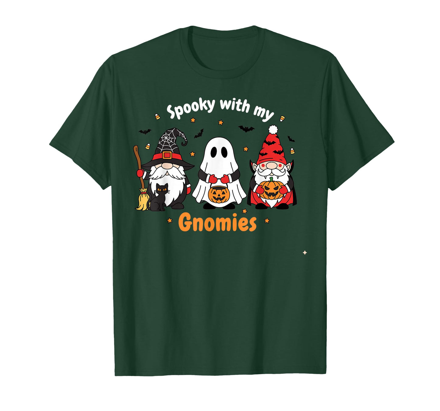 Funny Halloween Gnome Design for Trick or Treat Fans T-Shirt