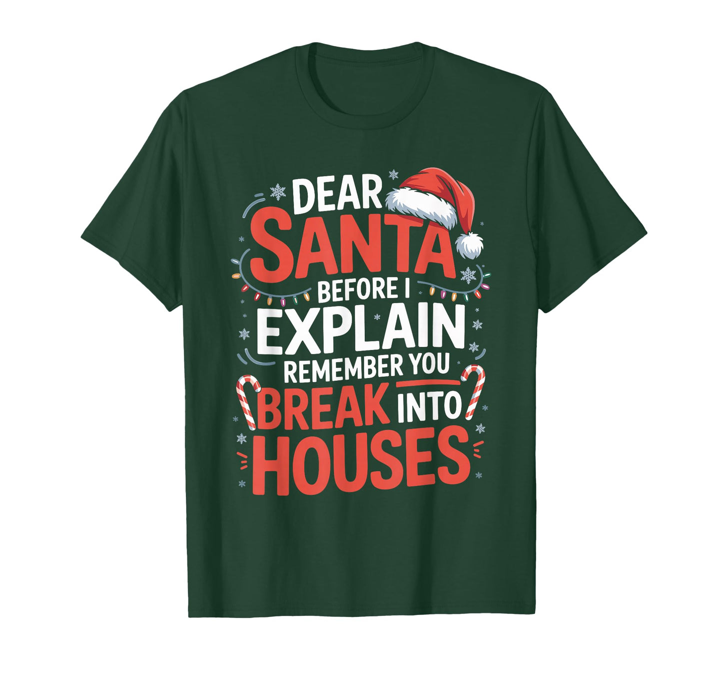 Funny Christmas Humor Xmas Pajama for Men Women Kids T-Shirt
