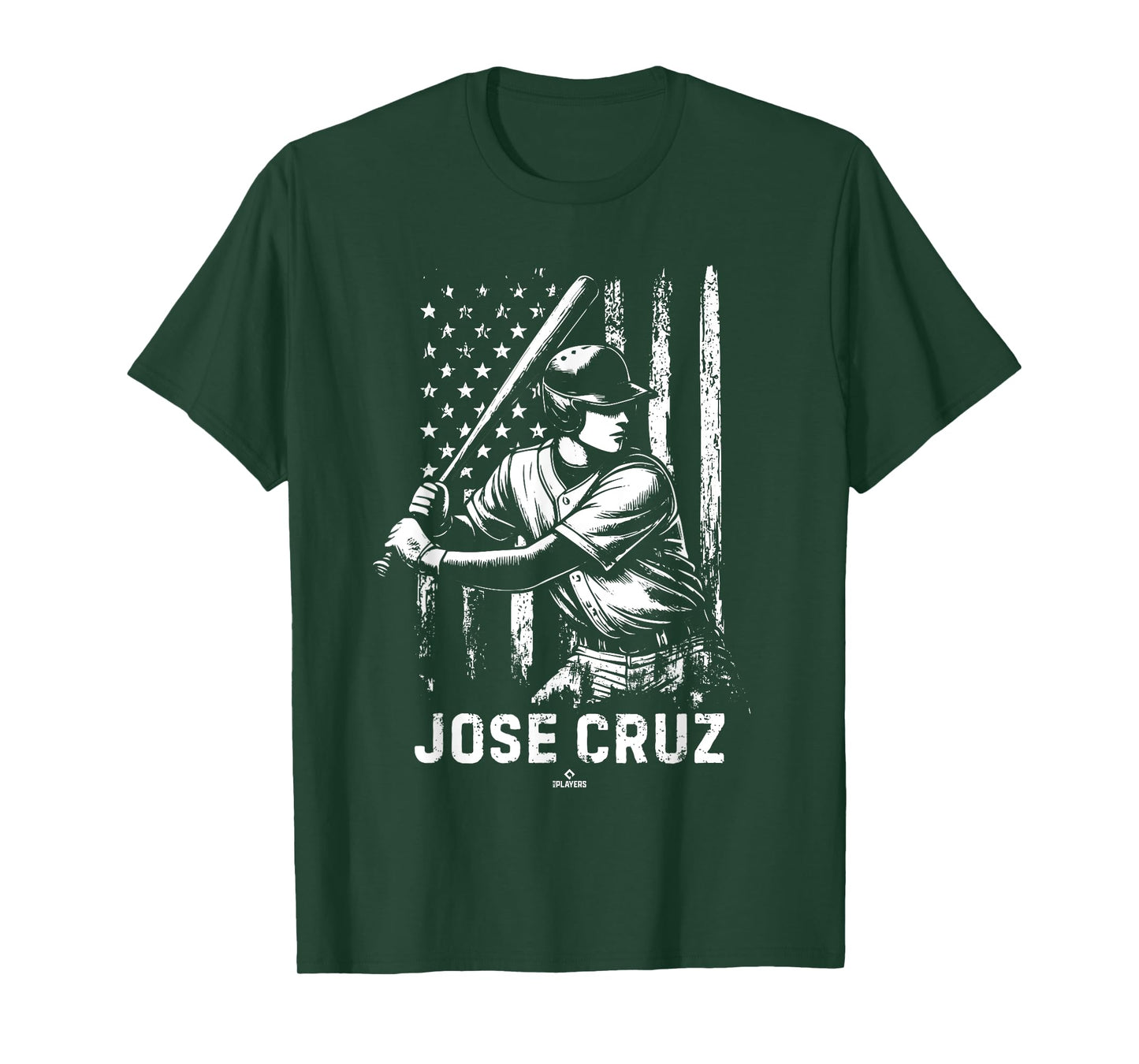 Player Illustration Flag Jose Cruz Prospect Baseball Fan T-Shirt