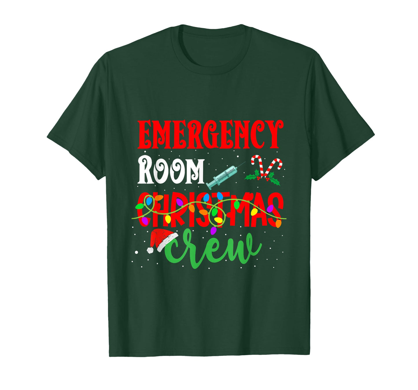 Emergency Room Christmas Crew ER Nurse Xmas Holiday Nursing T-Shirt