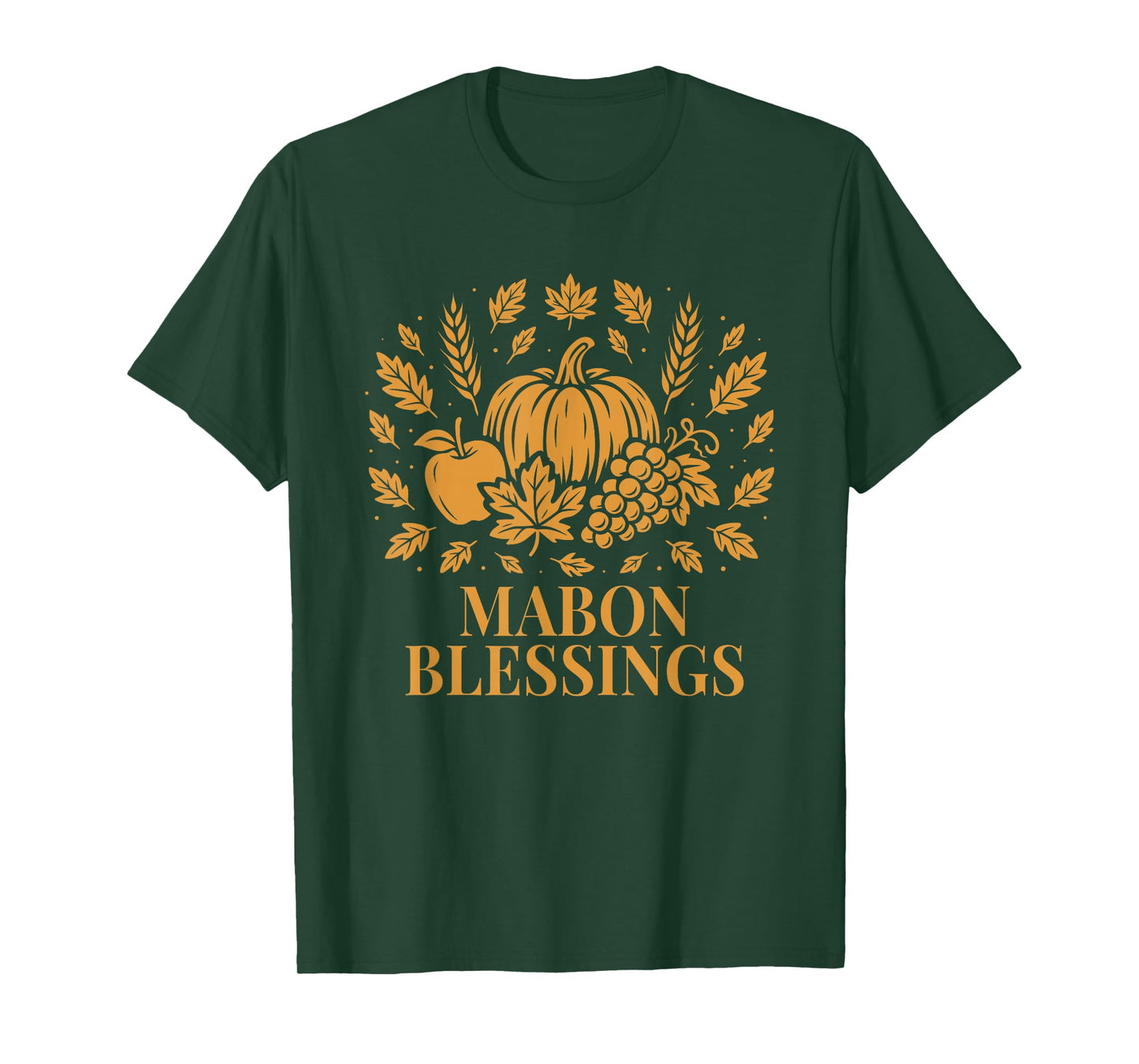 Mabon Blessings for Fall Harvest Pagan Equinox Sabbat Art T-Shirt