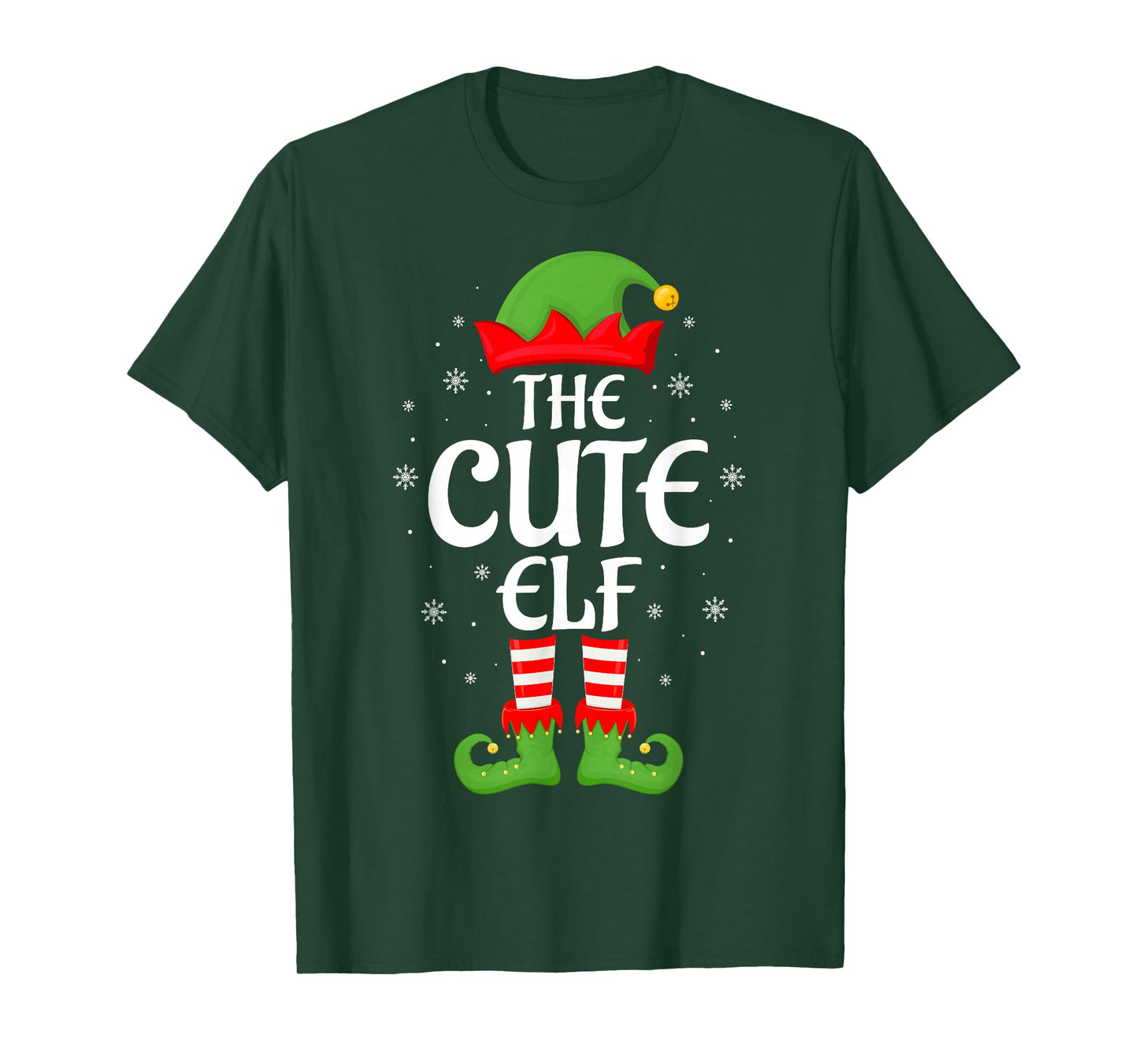 Cute Elf Xmas Family Matching Elf Squad Christmas T-Shirt
