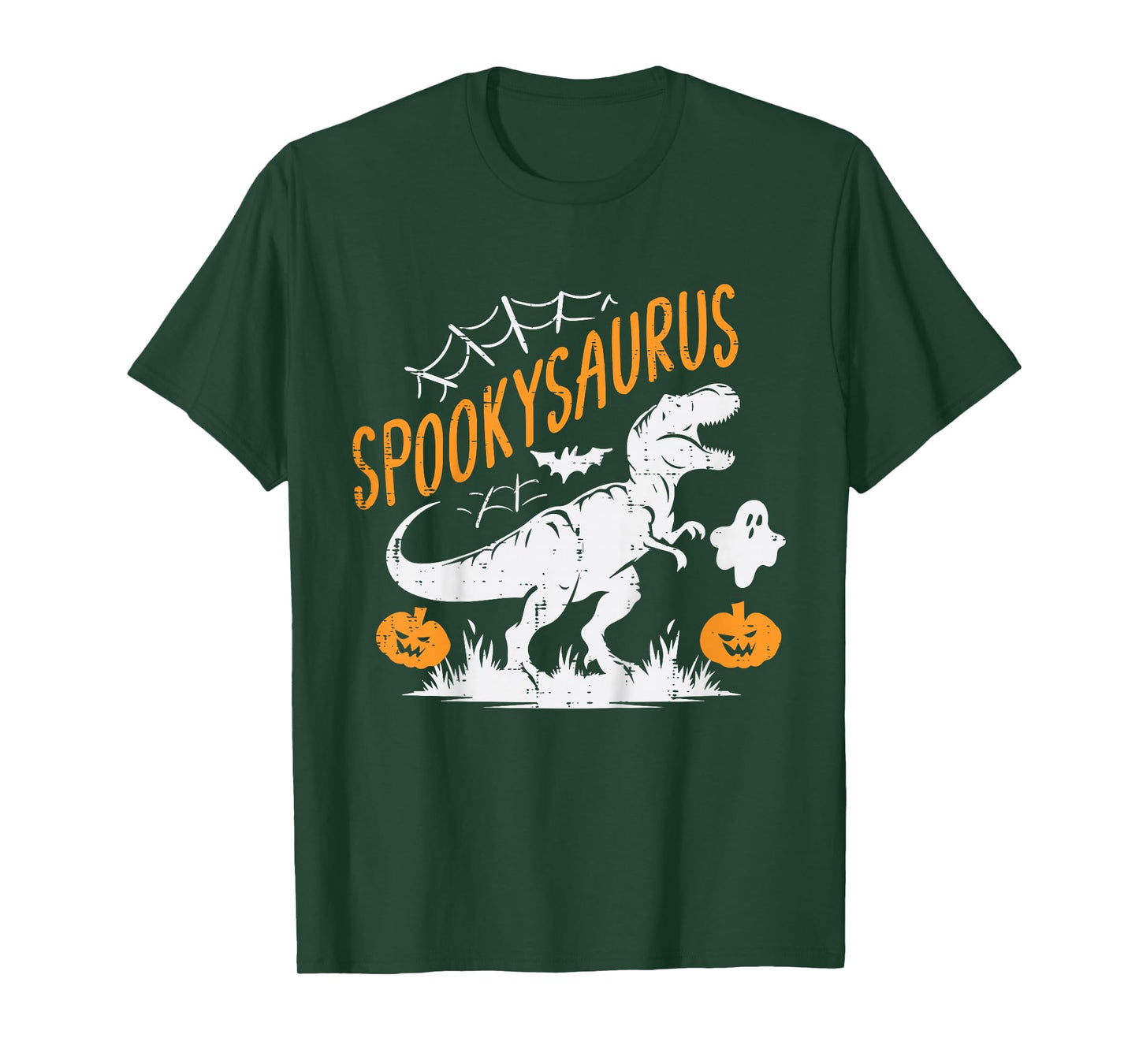 Kids Spookysaurus Dinosaur Dino Ghost Halloween Toddler Boys Kids T-Shirt