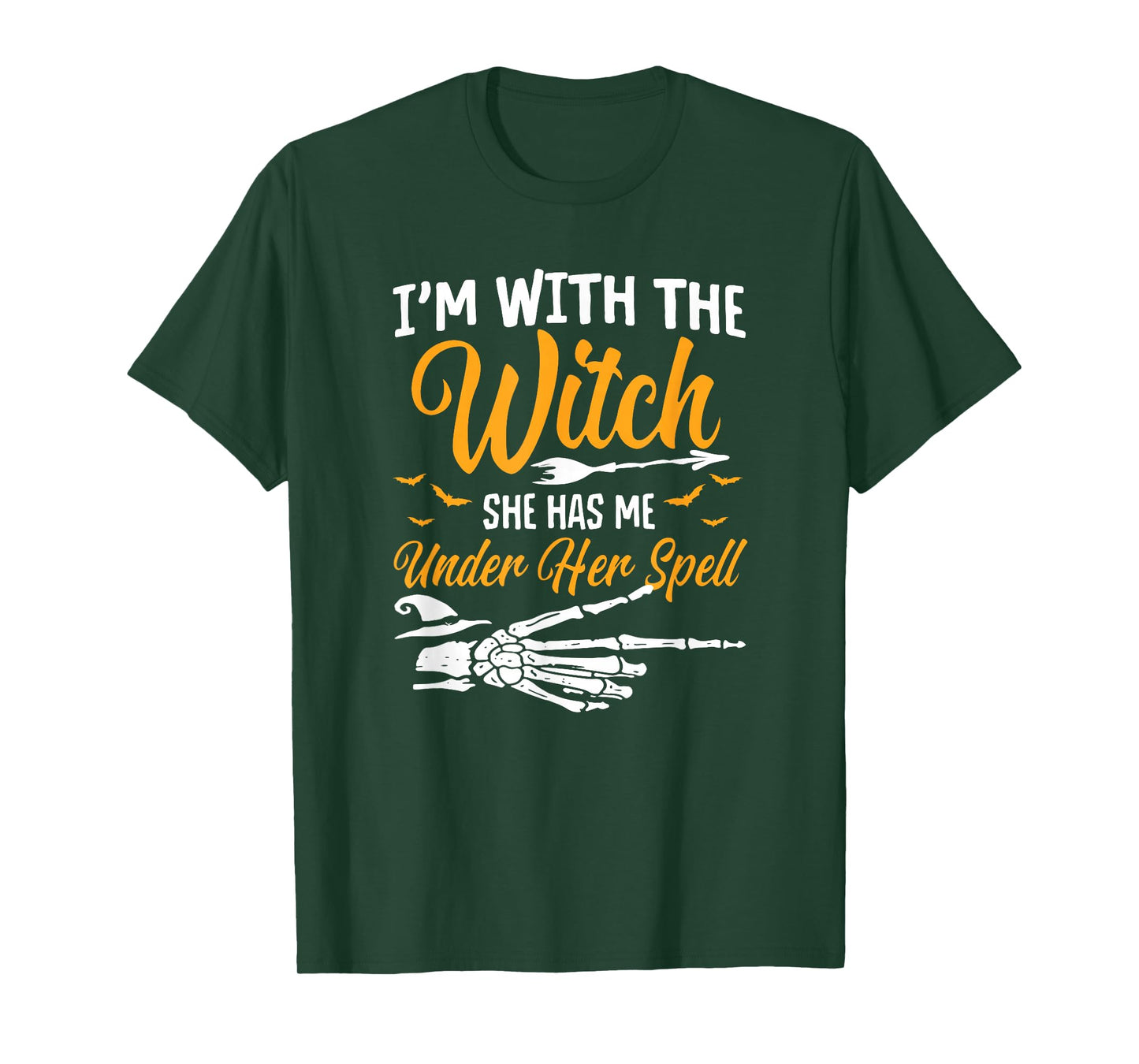 I'm with The Witch Funny Halloween Couple Costume Party T-Shirt