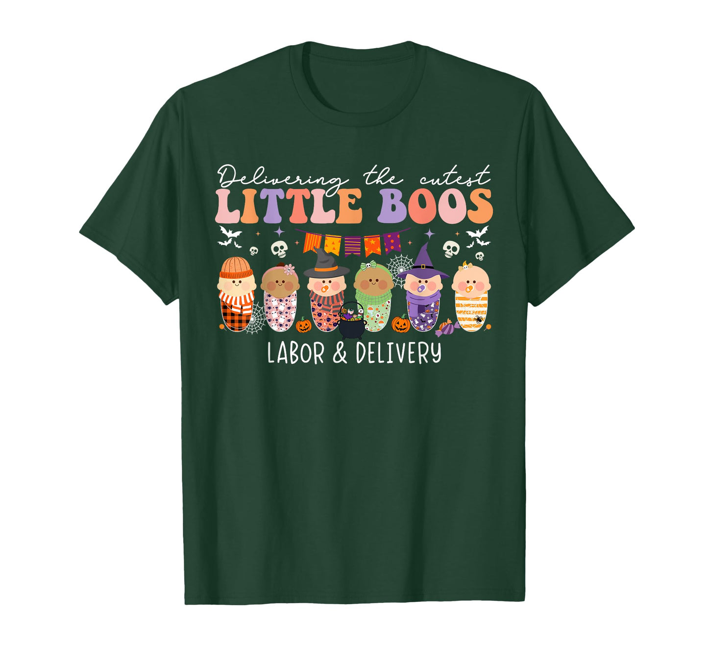 Delivering The Cutest Boos Labor & Delivery Nurse Halloween T-Shirt