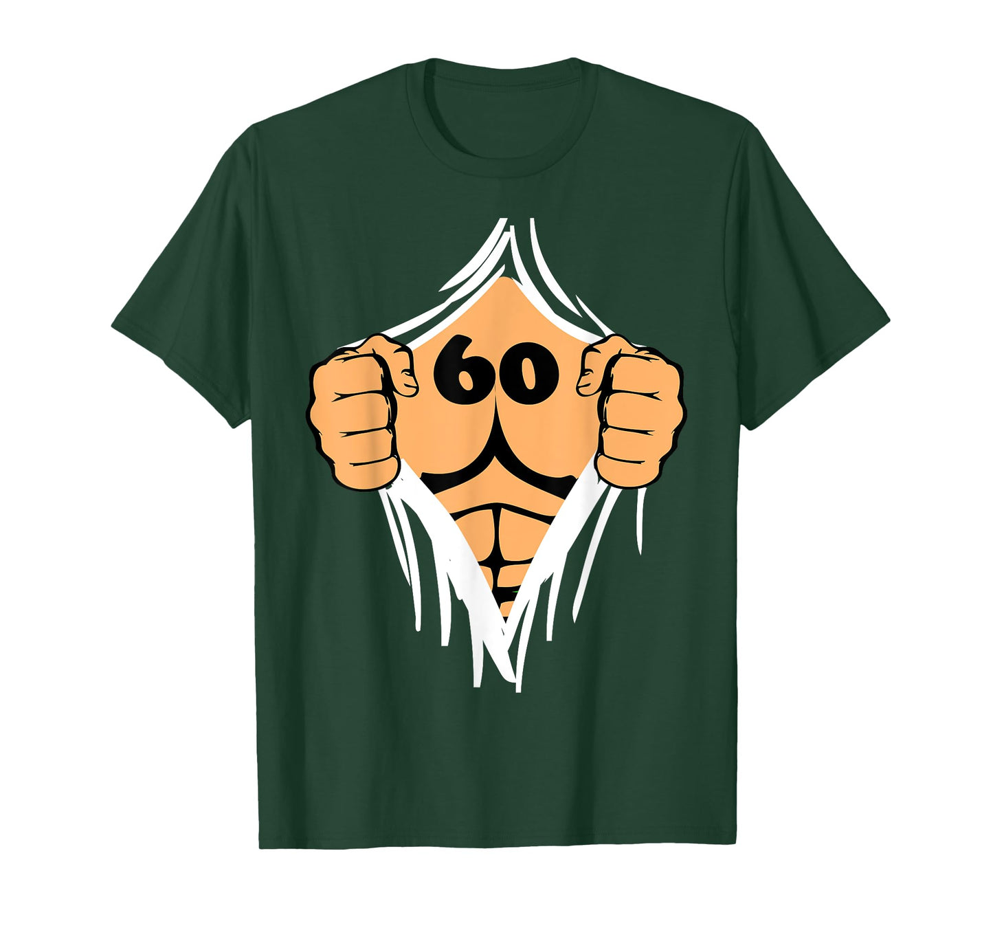 Funny Gag Birthday Gift TShirt Open Chest 60 Year Old Men T-Shirt