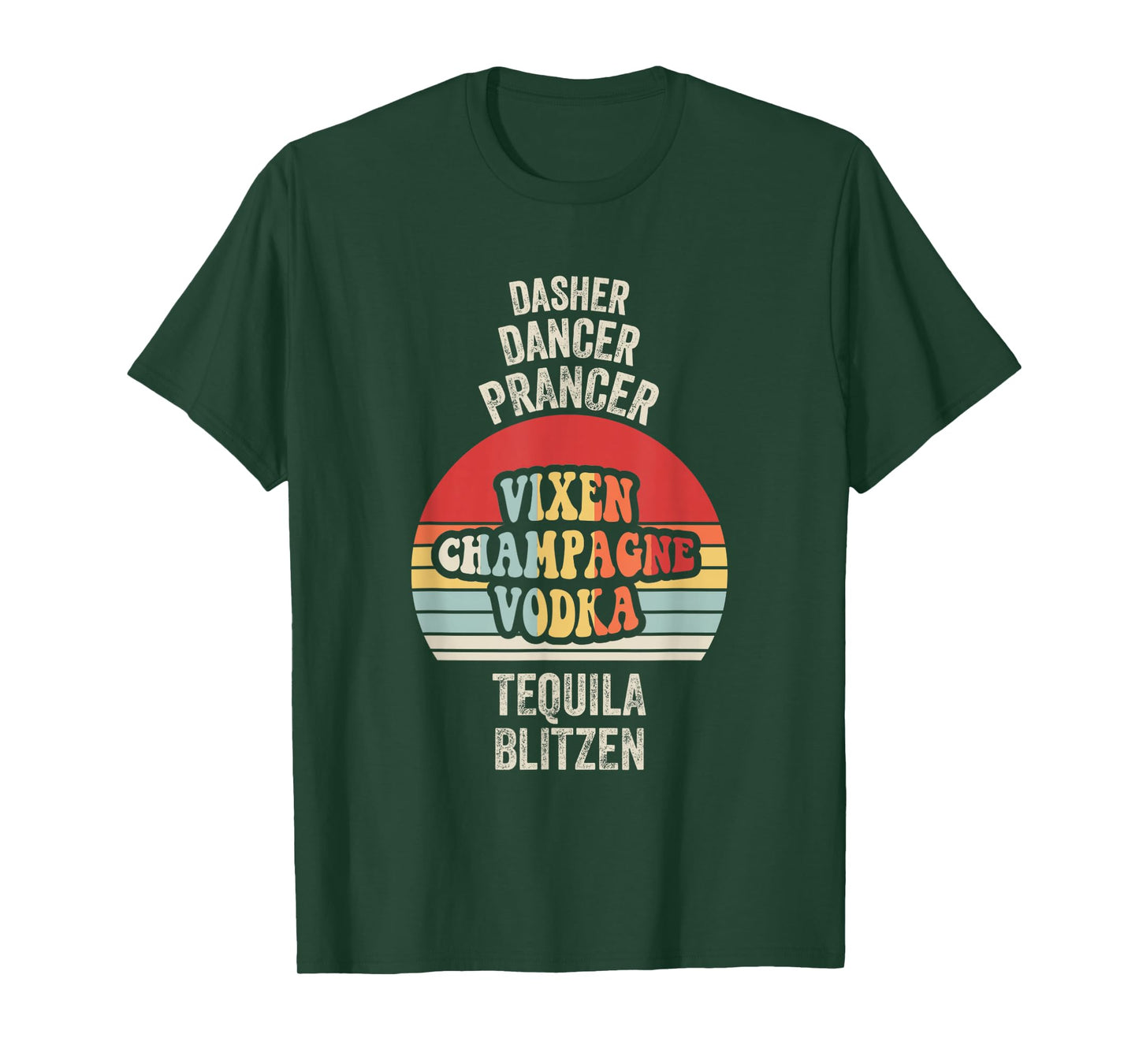 Dasher Dancer Prancer Vixen Vodka T-Shirt