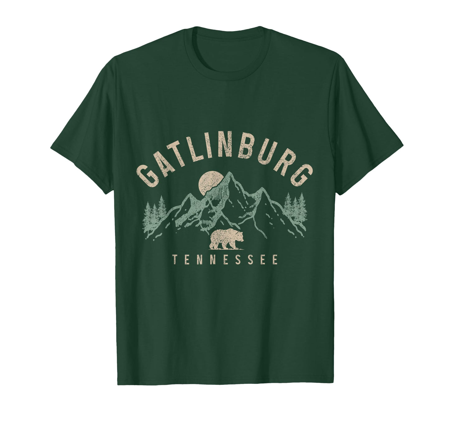 Gatlinburg Tennessee Mountains Bear Nature Lover Vintage T-Shirt