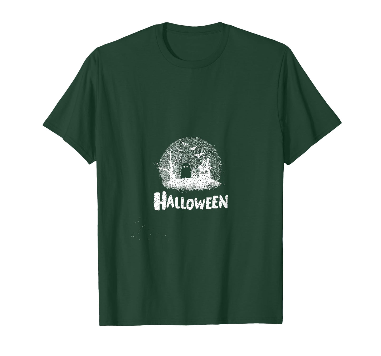 Cute Witchy Halloween Moon Magic Art T-Shirt