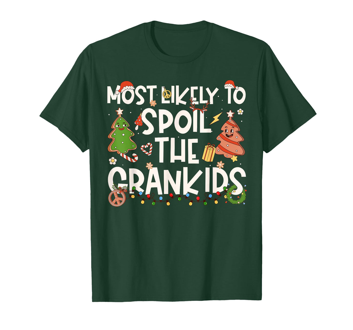 Most Likely to Spoil The Grandkids Family Matching Christmas T-Shirt