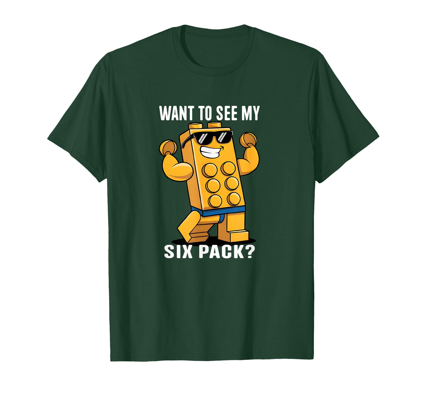 Want To See My Six Pack Master Builder Bricks Lover T-Shirt