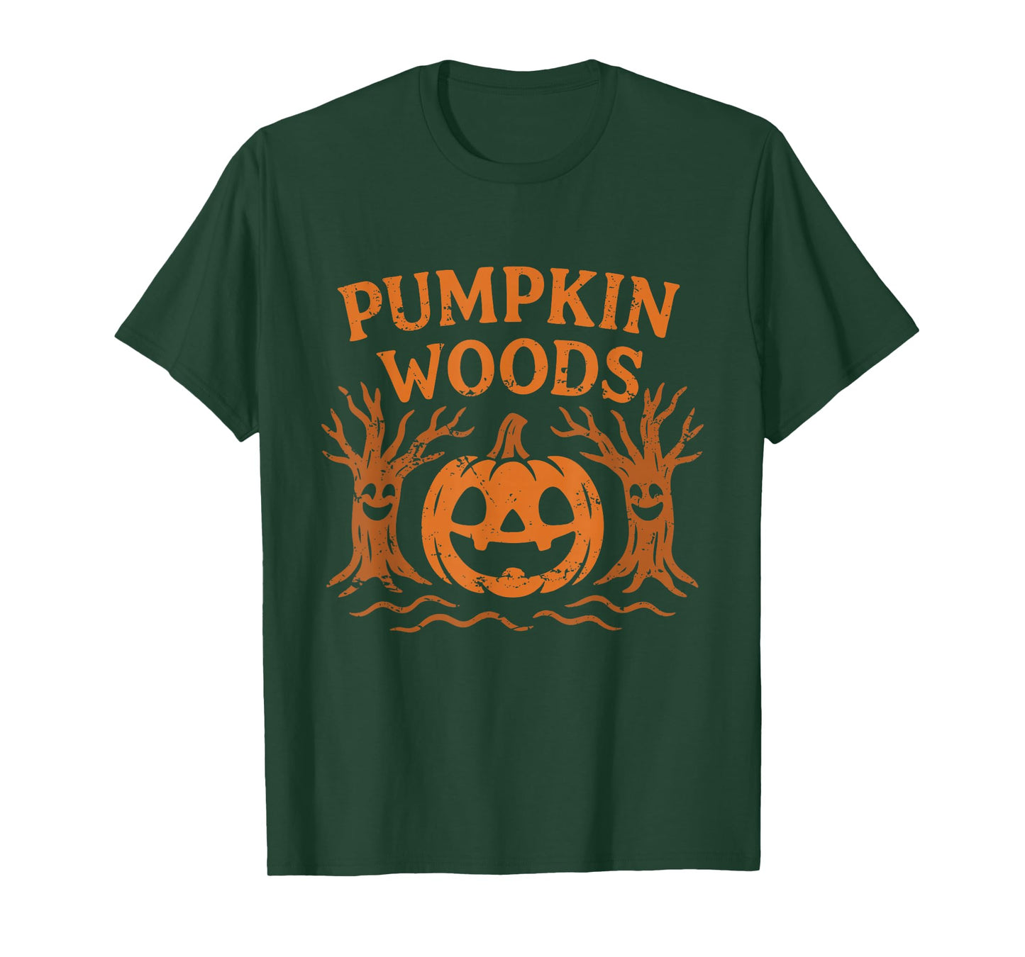 Pumpkin Woods Forest Scene T-Shirt