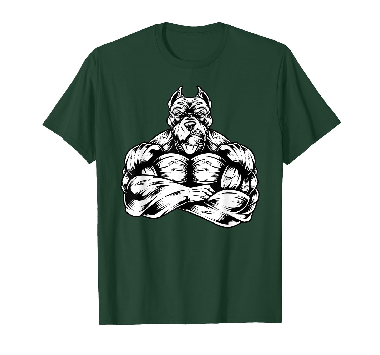 Muscles Pitbull dog lover workout Gym Fitness powerlifter T-Shirt