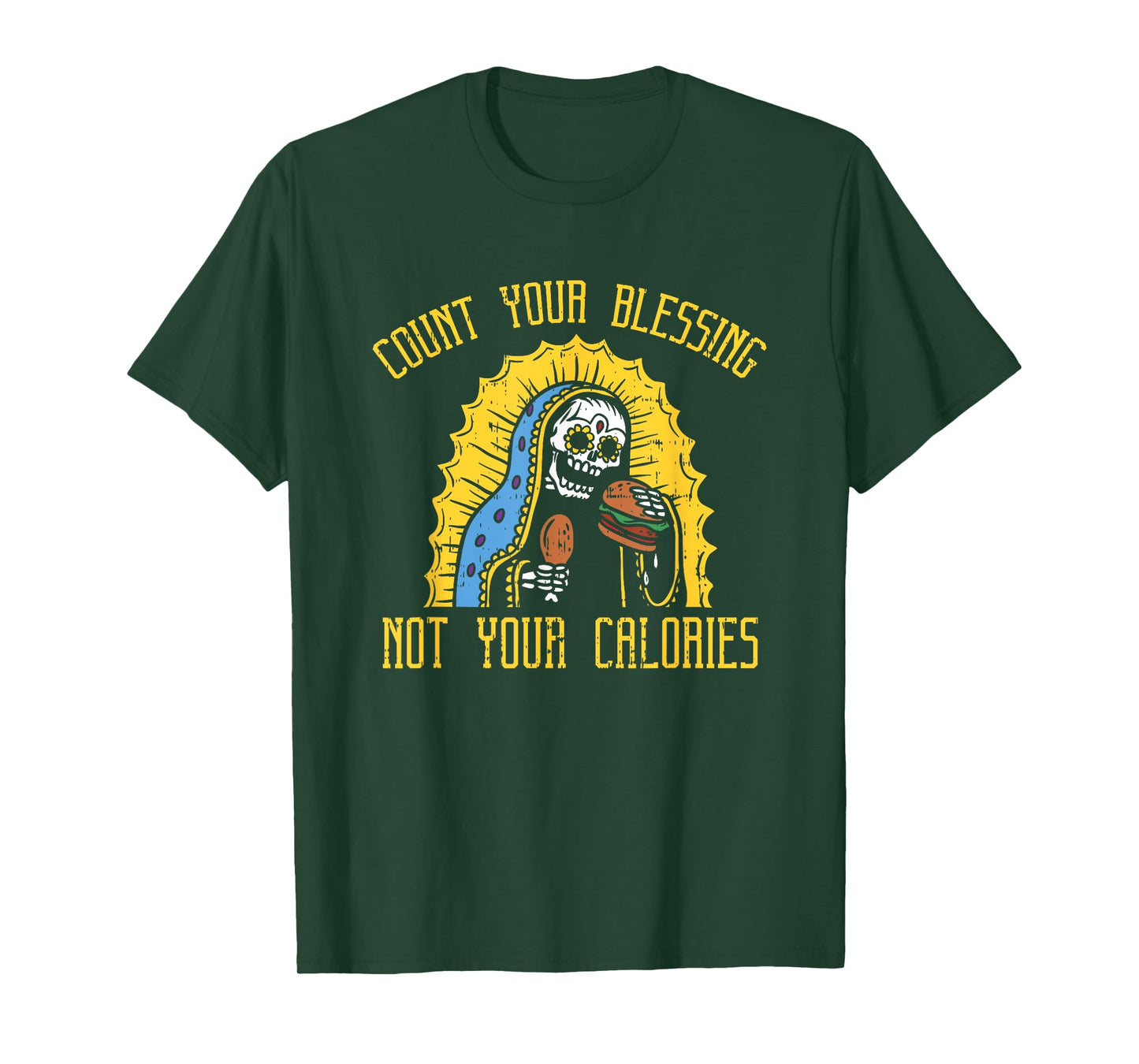 Count your Blessings not your Calories Shirt - Funny Gym T-Shirt