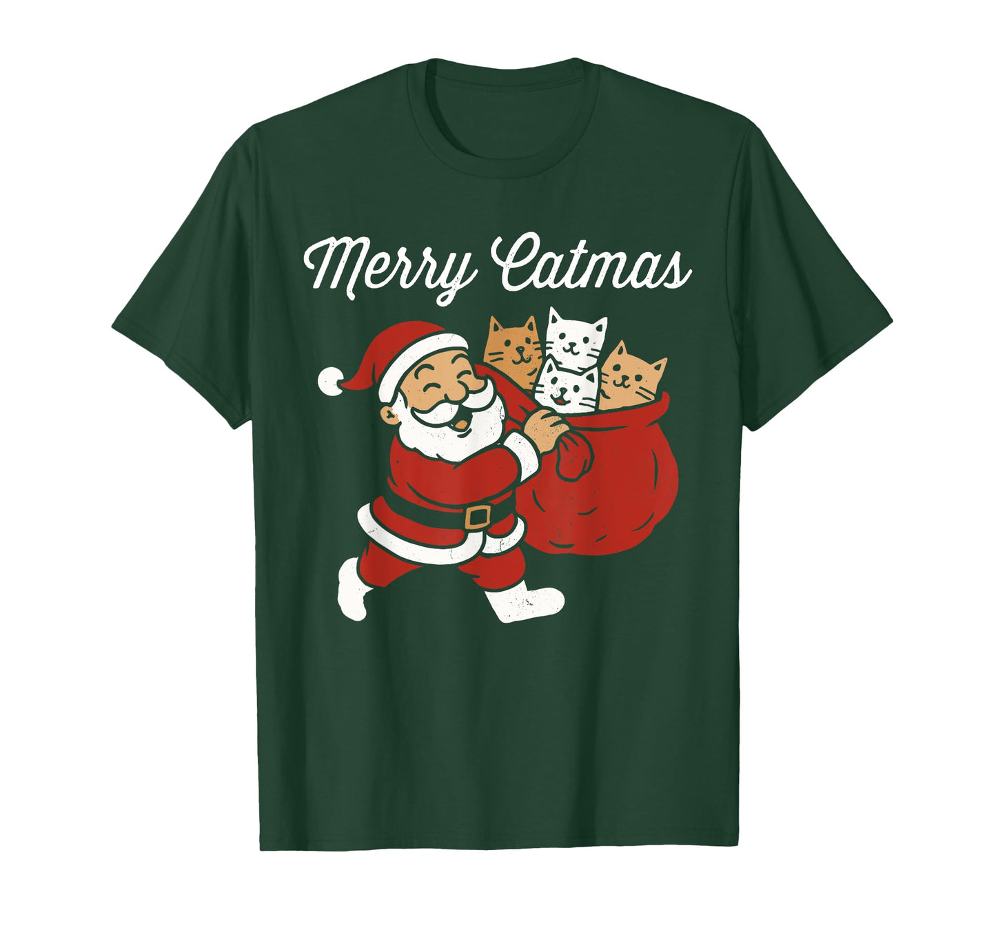 Merry Catmas, Santa cat Christmas T-Shirt