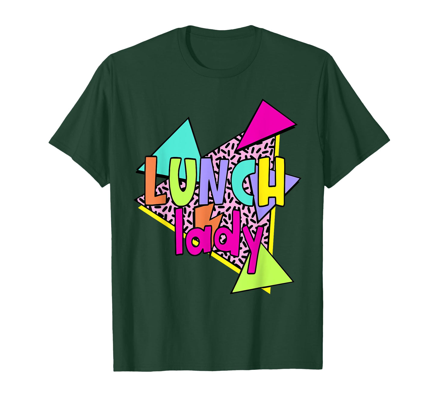 Retro 90s Lunch Lady Leopard Cafeteria Crew Lunch Ladies T-Shirt