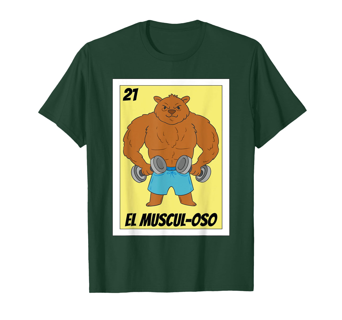 Funny Fitness Mexican Design - El Musculoso T-Shirt