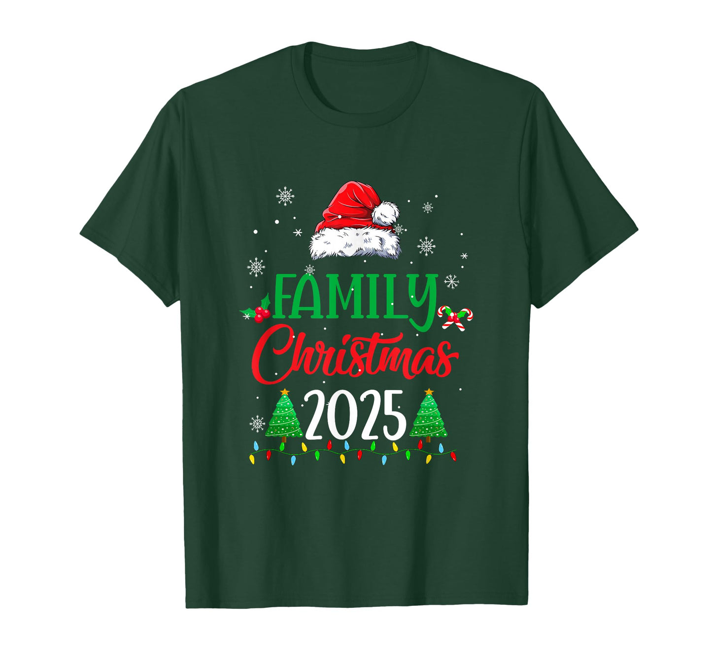 Family Christmas 2025 Matching Family Christmas Squad Santa T-Shirt