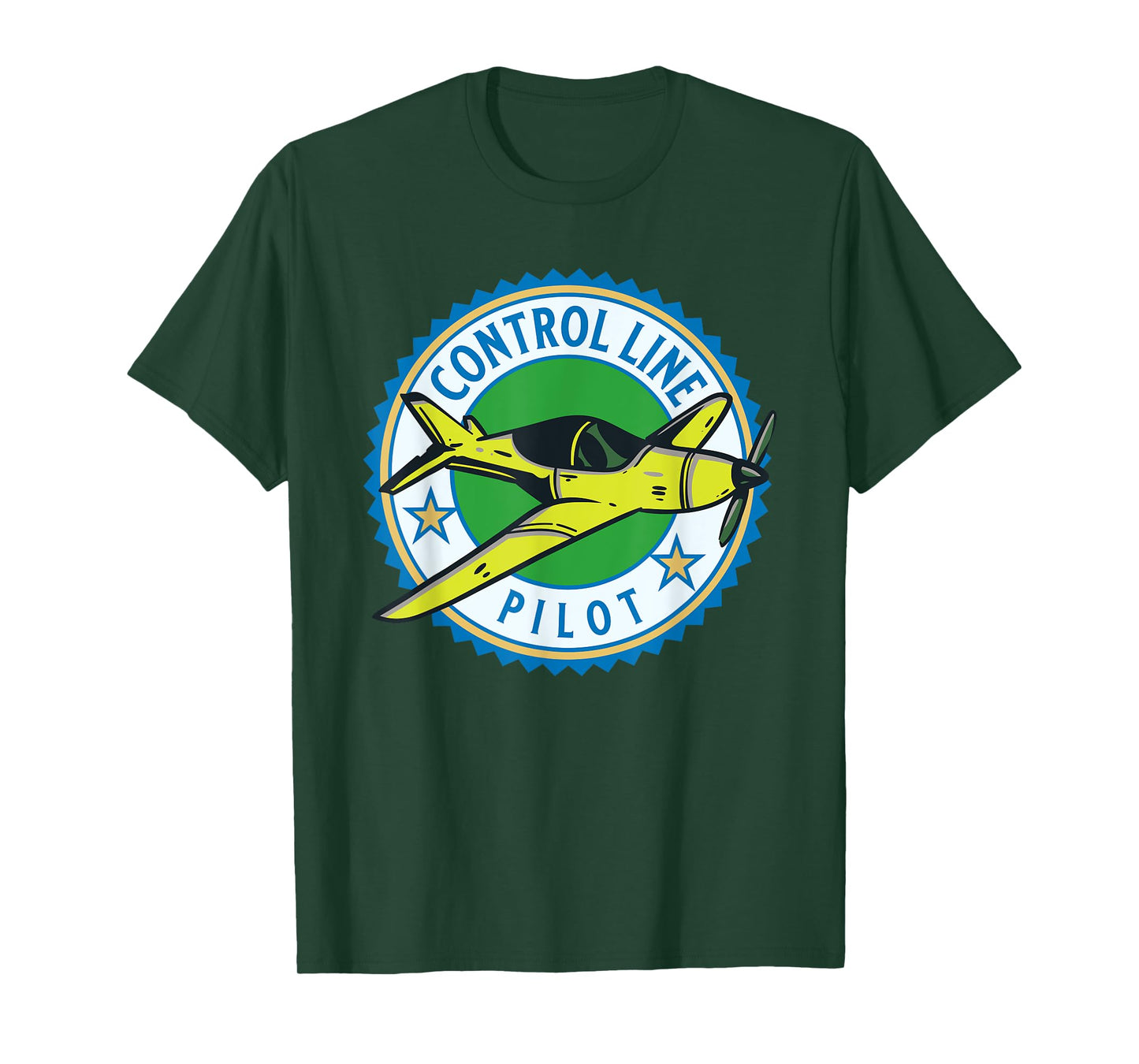 Control Line Model Airplane Pilot T-Shirt