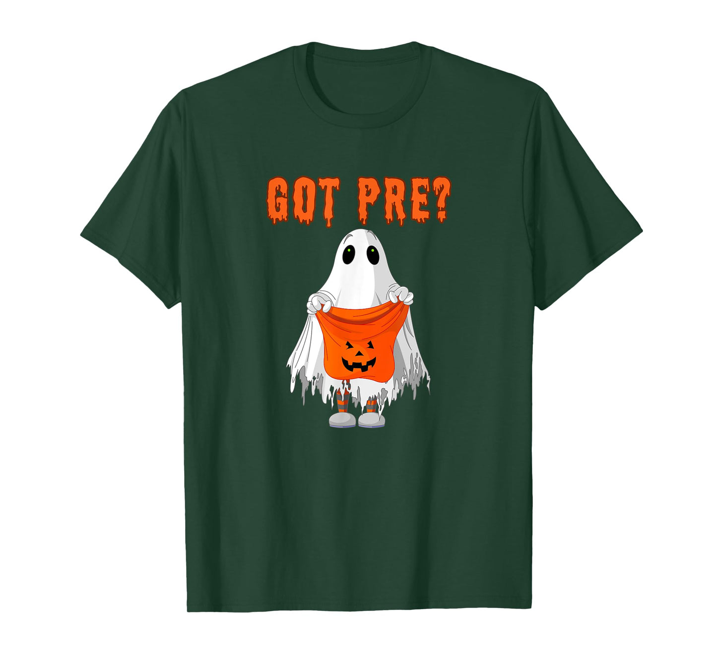 Halloween Gym Pump Cover Got Preworkout Trick or Treat Ghost T-Shirt