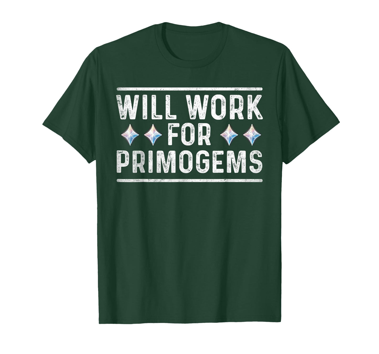 will work for primogems funny gaming gamer RGB mobile game T-Shirt
