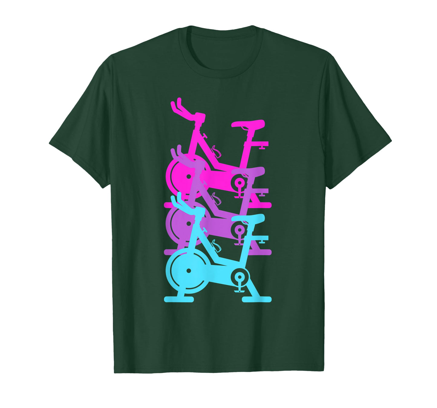 Cool Spin Class Gym Workout Spinning Exercise Bike Cycling T-Shirt