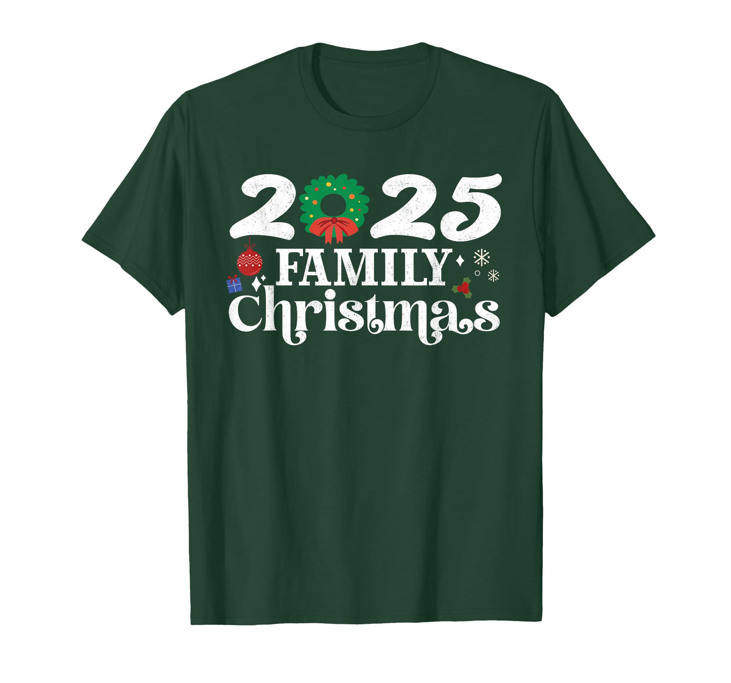 Family Matching Squad Christmas 2025 Crew Funny Xmas Santa T-Shirt
