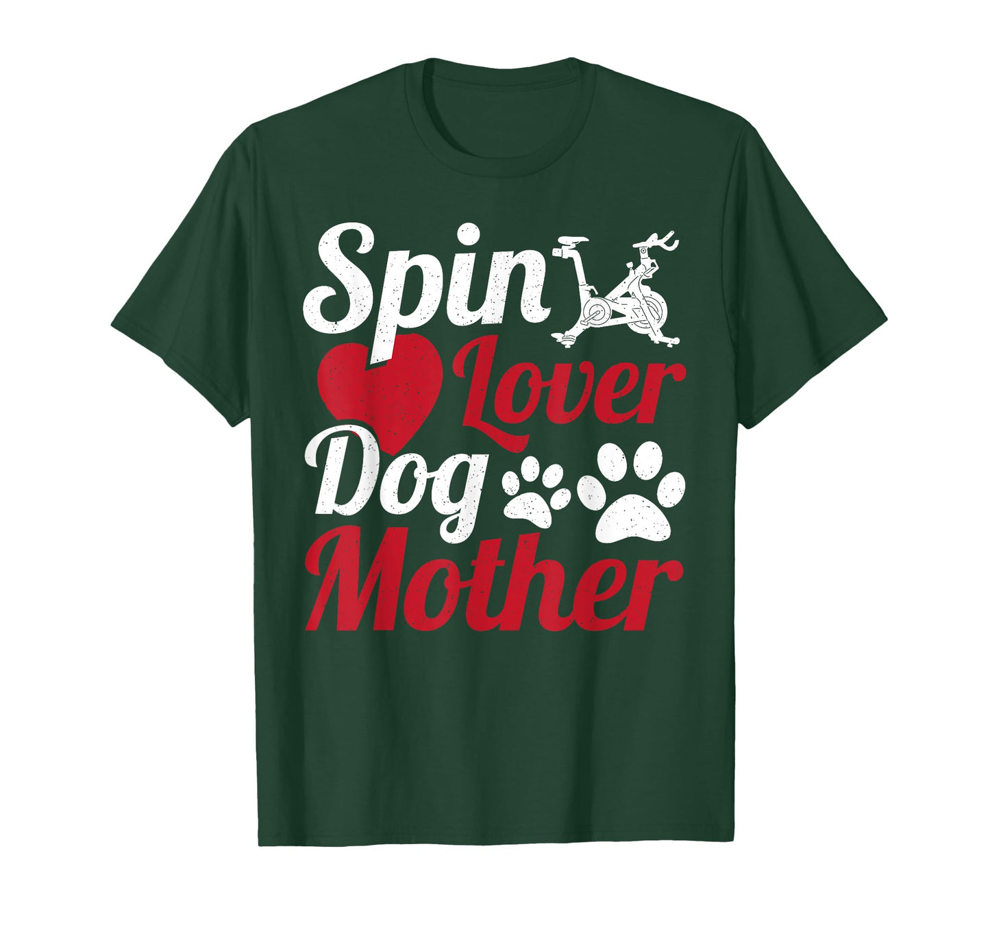 Spin Lover Dog Mother Cycle Spinning Class T-Shirt