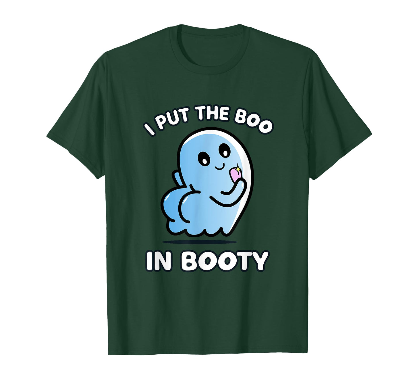 I Put The Boo In Booty Funny Halloween Selfie Ghost T-Shirt