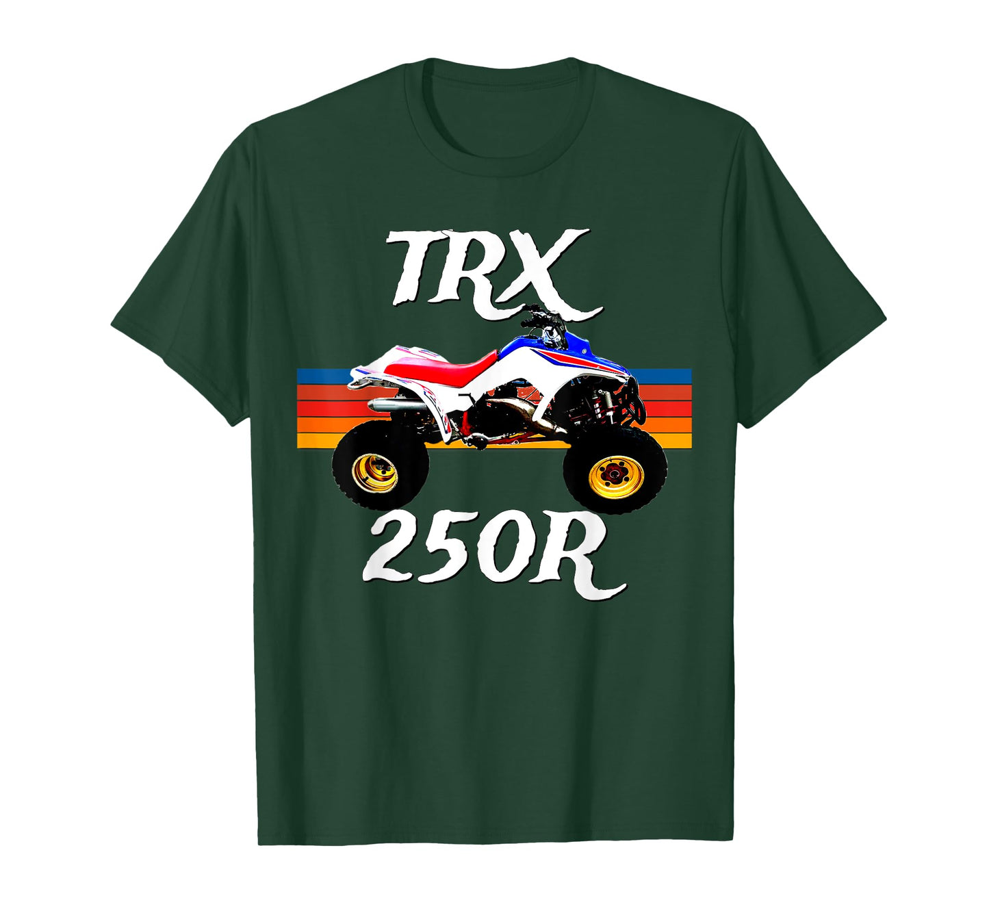 1986 Vintage Retro Four Wheeler ATV ATC TRX 250R T-Shirt, Small, Black
