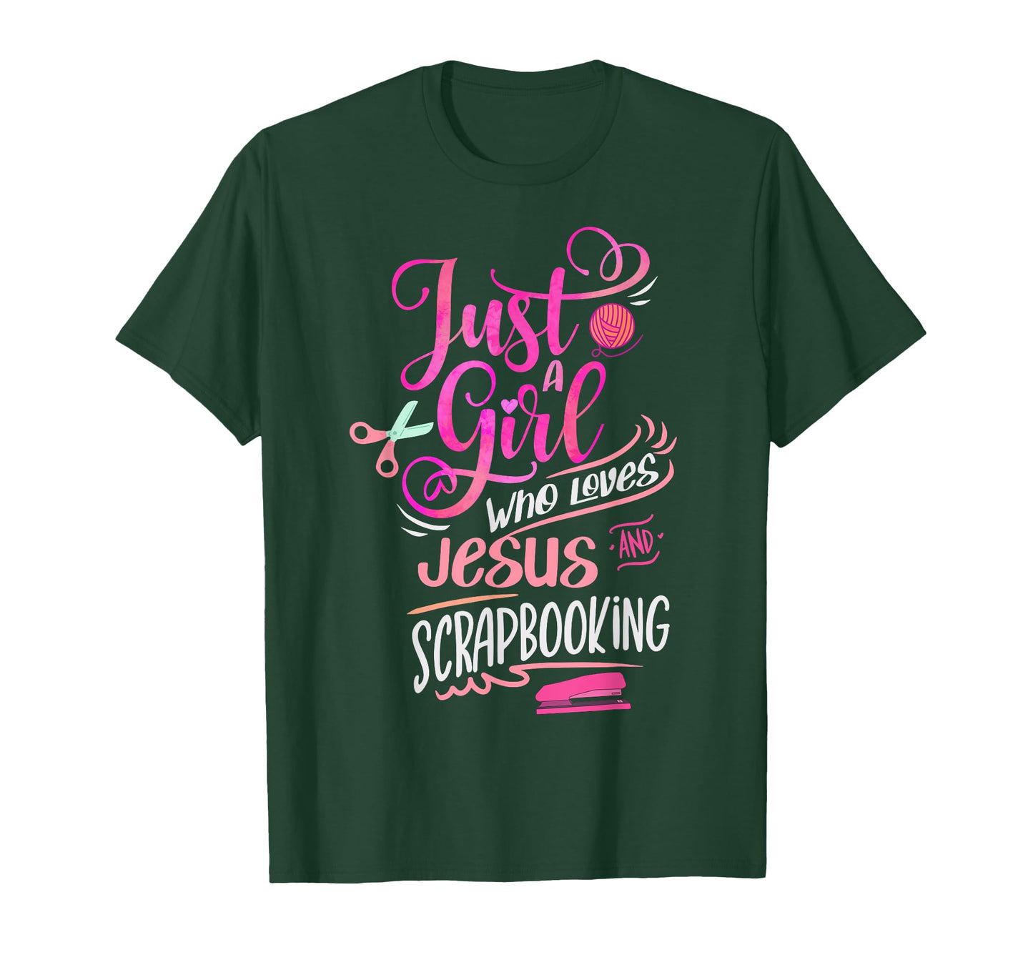 Scrapbook Just a Girl who loves Jesus Scrapbooking T-Shirt