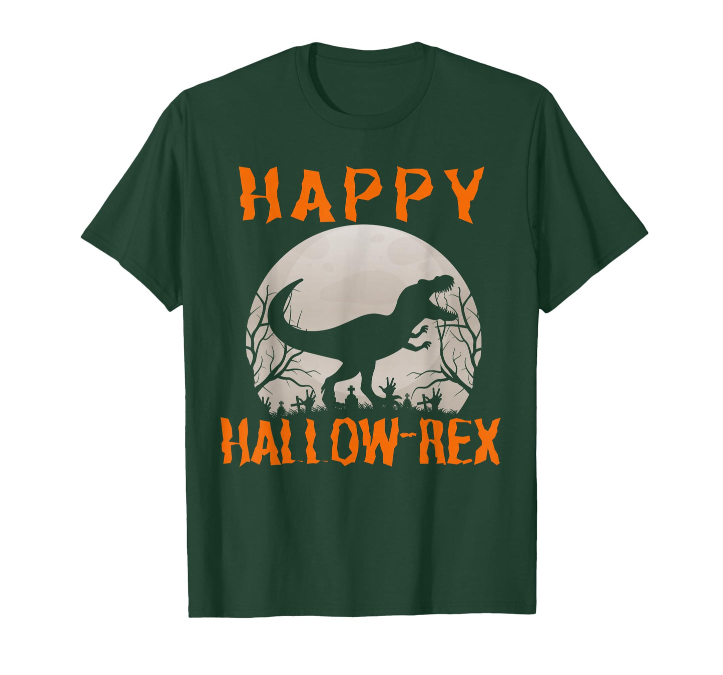 Happy Hallow-Rex Halloween Dinosaur T-Shirt
