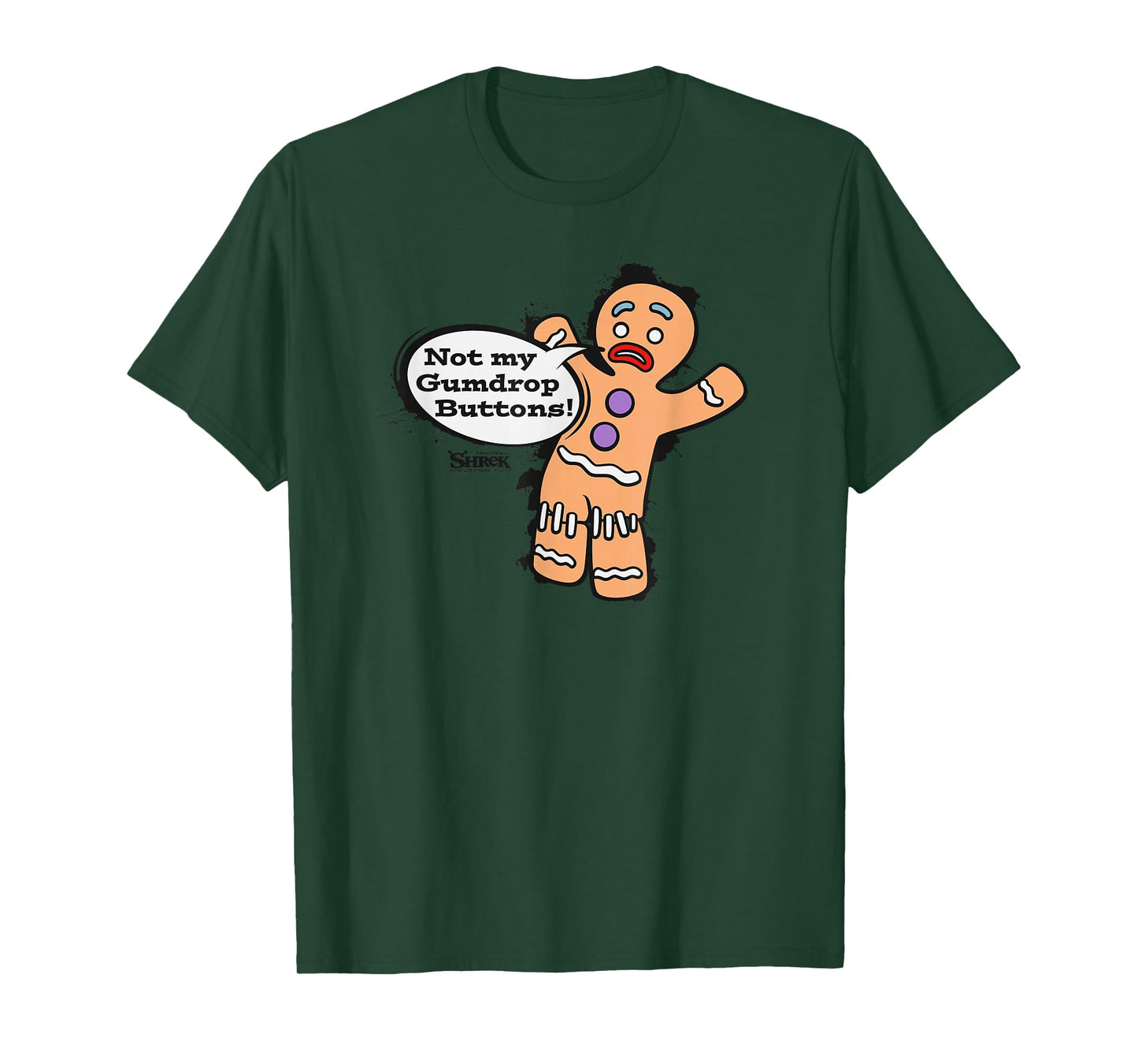 Shrek Gingy Not My Gumdrop Buttons T-Shirt