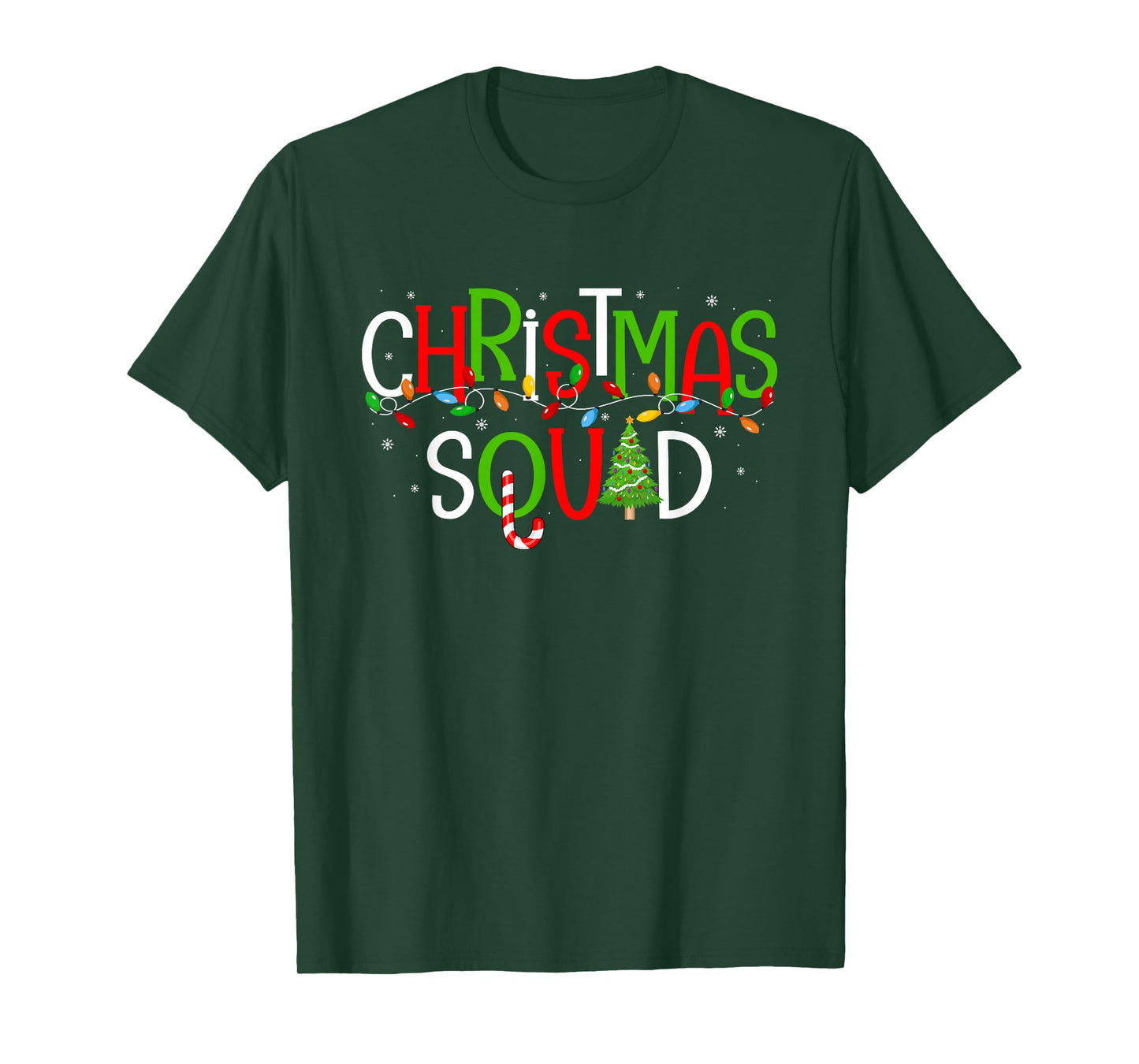 Christmas Squad Matching Family Group Santa Elf Squad Xmas T-Shirt