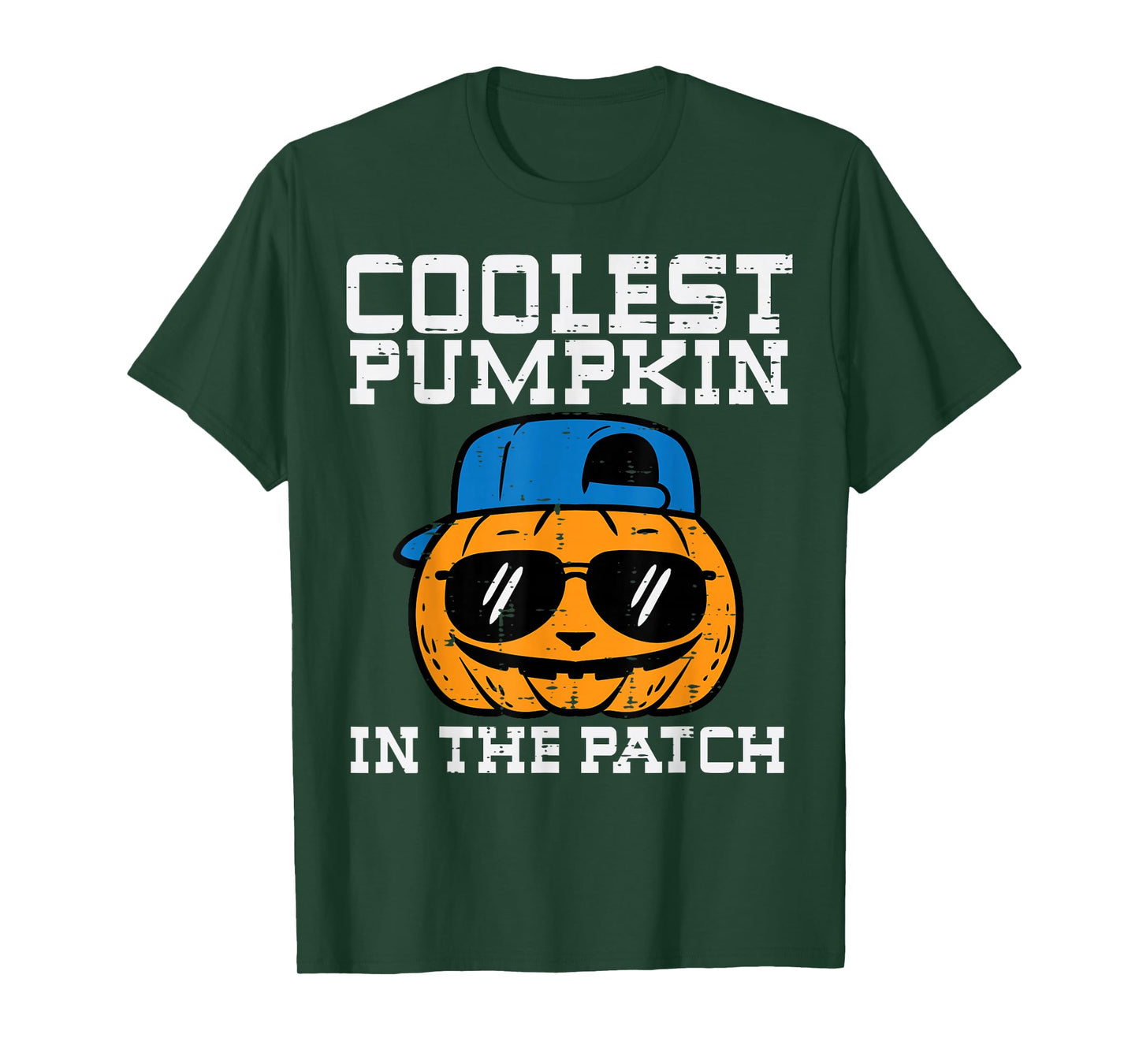 Halloween Coolest Pumpkin In Patch Costume Boys Kids Toddler T-Shirt