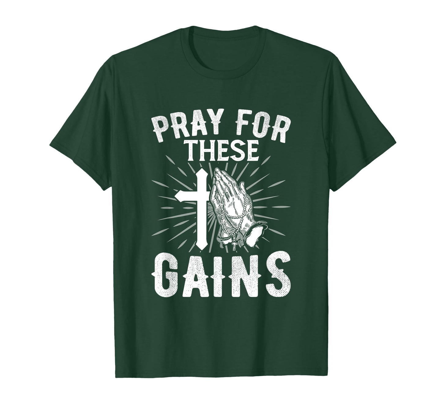 Pray for These Gain Bodybuilder Powerlifting Funny Gym T-Shirt