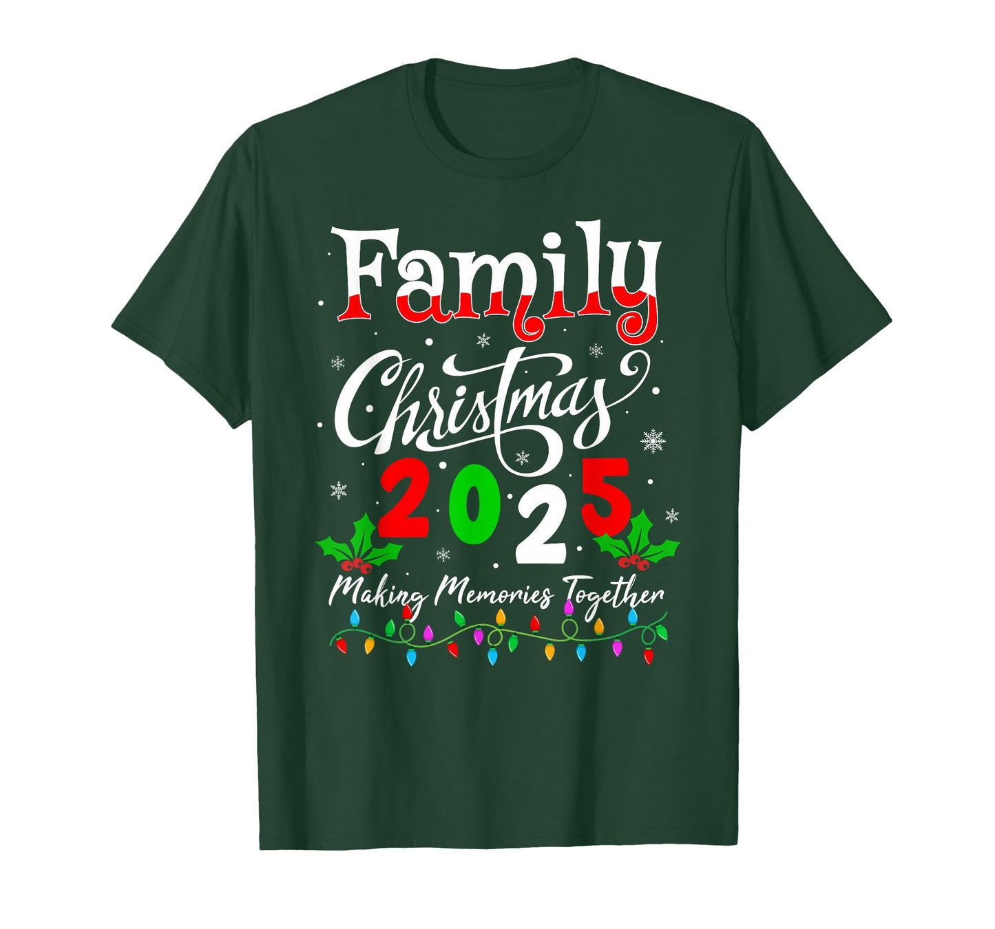 Family Christmas 2025 Matching Xmas Pajamas Christmas Squad T-Shirt