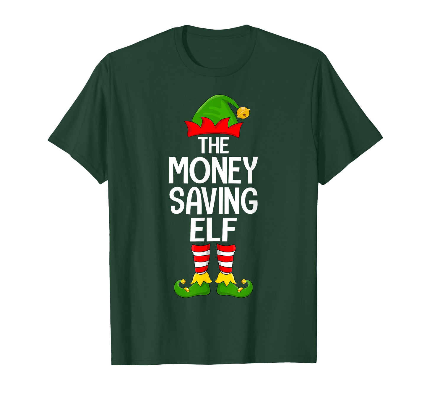 Money Saving Elf Xmas Matching Family Elf Squad Christmas T-Shirt