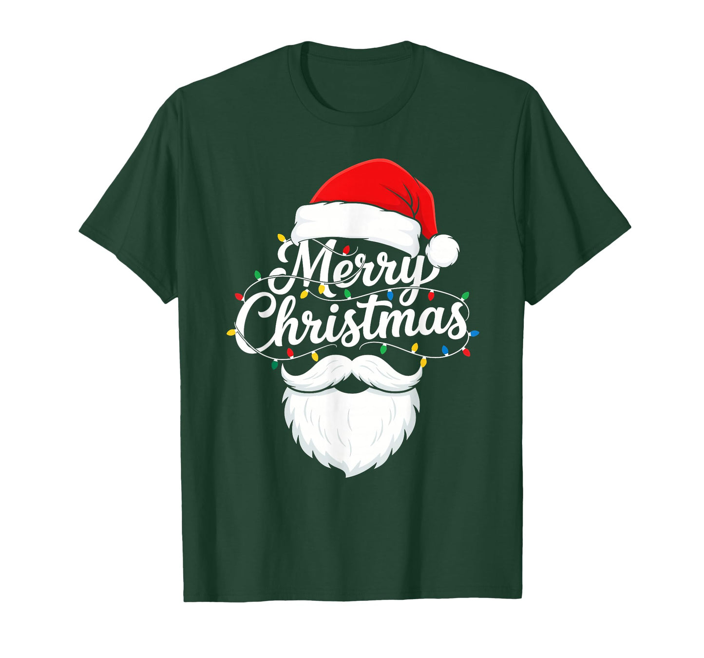 Family Christmas Santa Beard Xmas Matching Pajamas Family T-Shirt