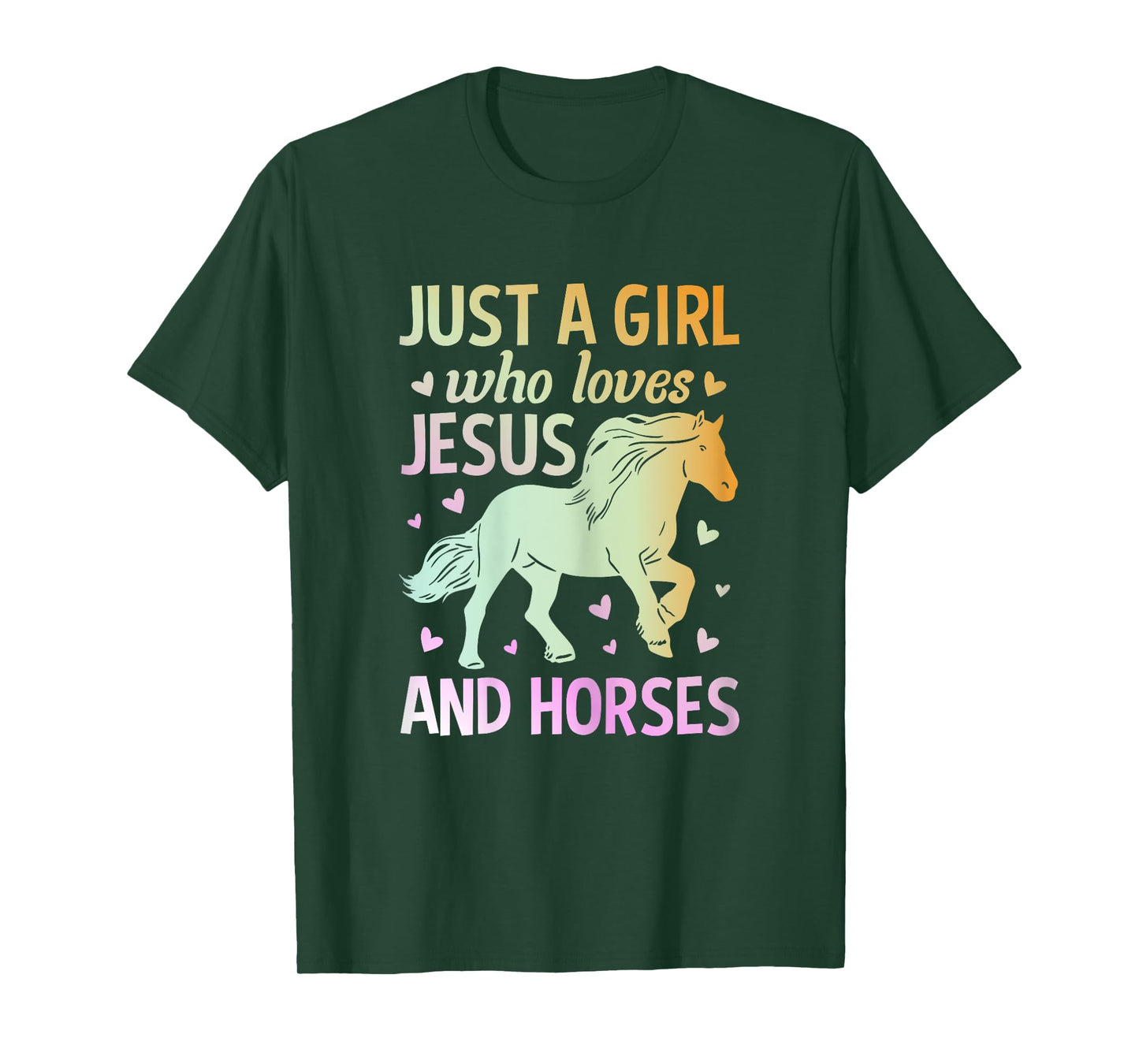 Just A Girl Who Loves Jesus And Horses T-Shirt