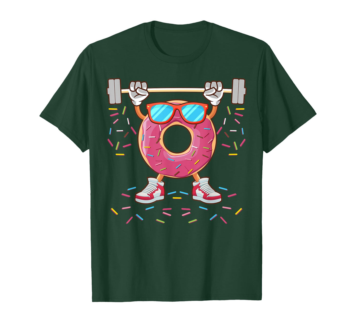 Donut Lover - Funny Fitness Workout Gym Weightlifting Donut T-Shirt