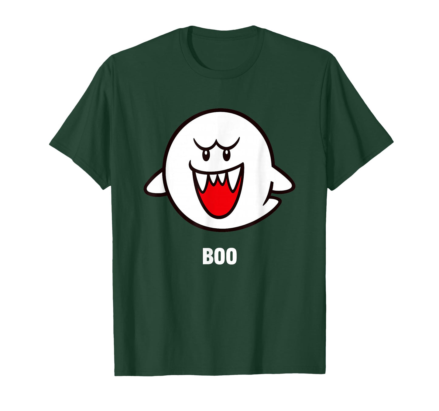 Super Mario Bros Boo Spooky Ghost Center Icon T-Shirt